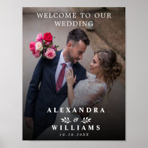 to the modern and elegant photographic Wedding Poster