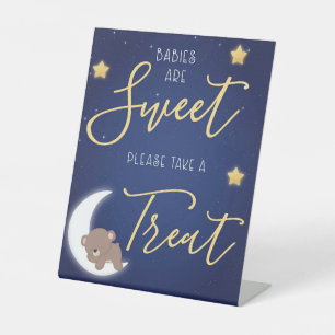 To the Moon And Back Dessert  Pedestal Sign