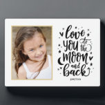 To The Moon And Back EDITABLE COLOR Photo Frame<br><div class="desc">Simply personalise with your text and photo(s) and create a one-of-a-kind gift for yourself or someone you love! Background,  text,  and artwork can be changed to any colour of your choice!</div>