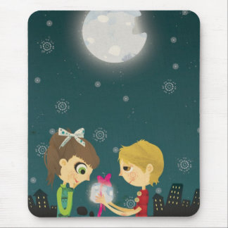 To the moon and back mouse mat