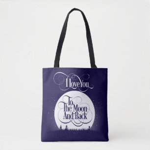 To The Moon And Back Tote Bag