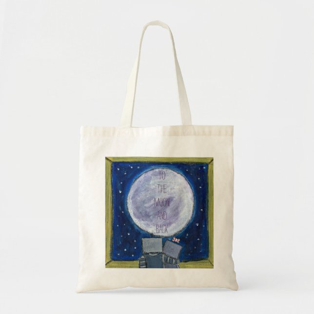 To The Moon and Back Tote Bag (Front)