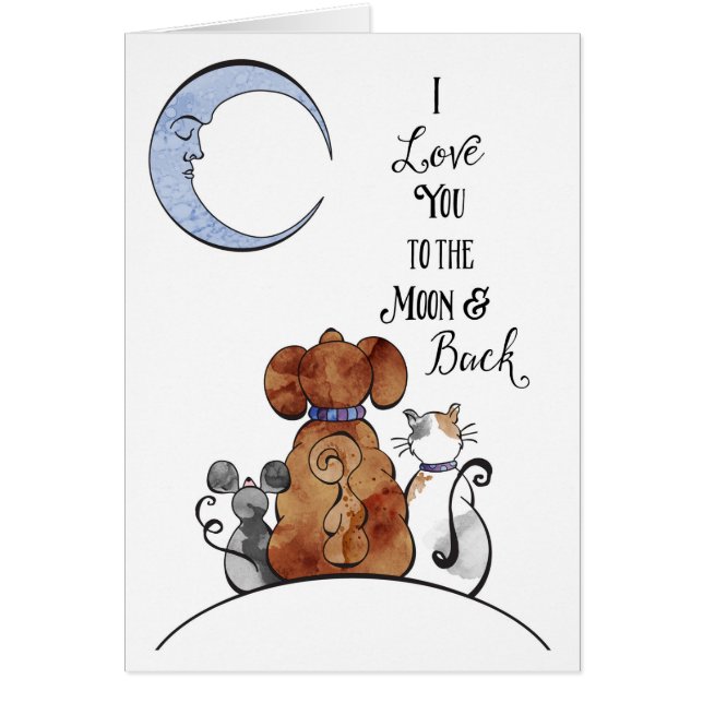 To the Moon Card (Front)