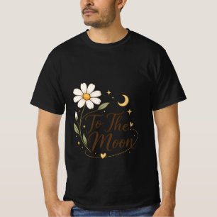 To The Moon Floral T-Shirt
