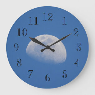 To the Moon Large Clock