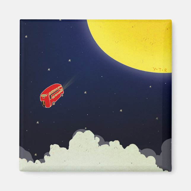 To the moon magnet (Front)