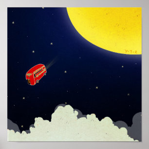 To the moon poster
