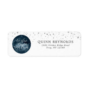 To the Moon   Return Address Label