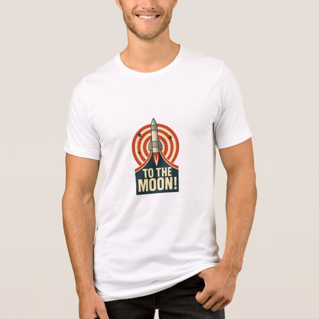To the Moon! Tri-Blend Shirt (Front)