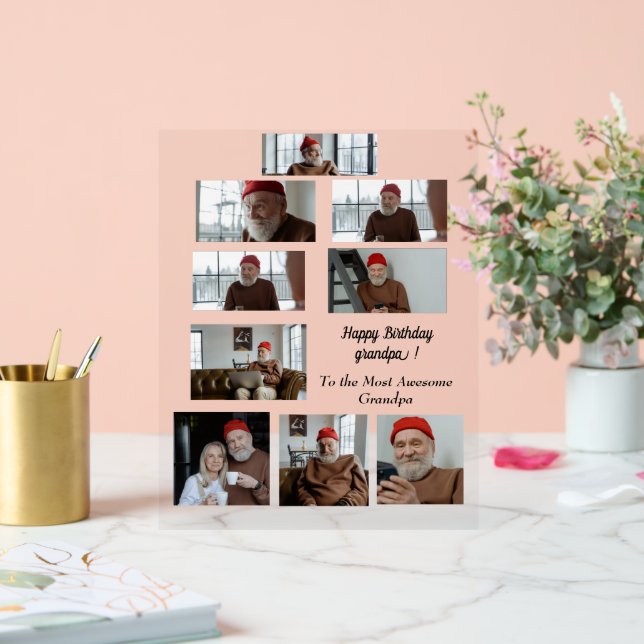 To the Most Awesome Grandpa Acrylic Sign (Wedding)