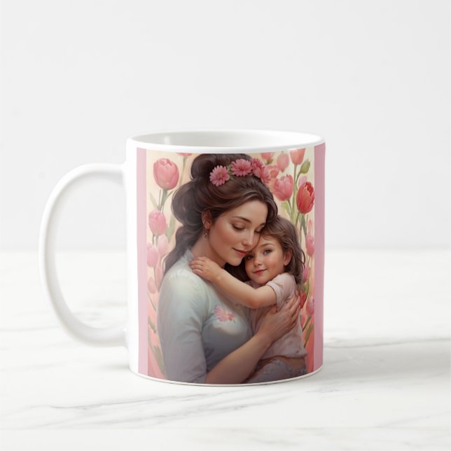 To The Most Loving Mum - Mother & Daughter Coffee Mug (Left)