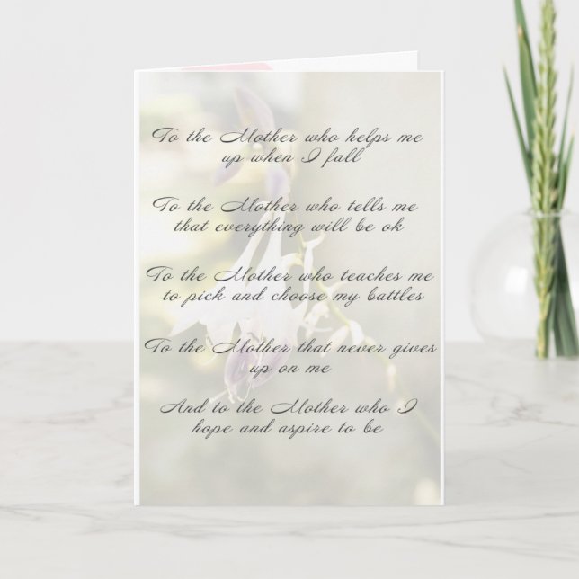 To the Mother Card (Front)