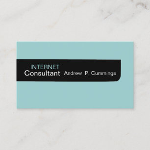 To The Point  Plain Masculine Minimal Colours Business Card