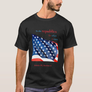 "To the republics" with stars from US flag T-Shirt