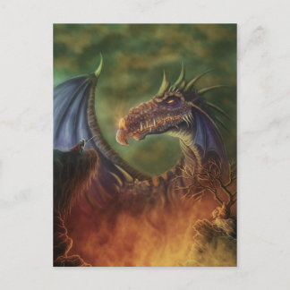 to the rescue! fantasy art postcard