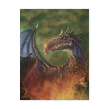 to the rescue! fantasy art postcard