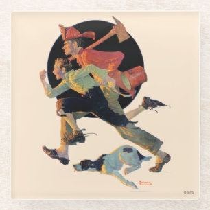 To the Rescue Glass Coaster