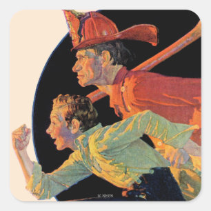 To the Rescue Square Sticker