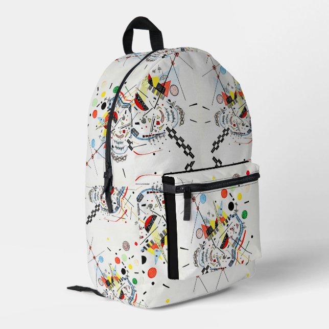 To the Sea and the Sun - Kandinsky Printed Backpack (Back Corner Left)