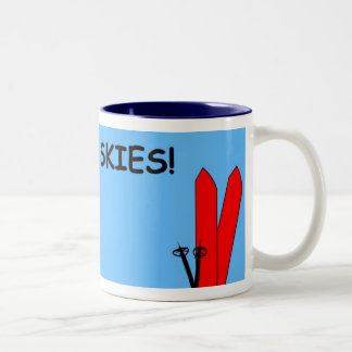 To the skies! Two-Tone coffee mug