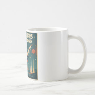 "To The Stars And Beyond" Vintage Space Travel  Coffee Mug