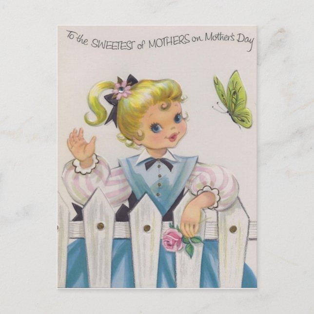 To the Sweetest of Mothers Postcard (Front)