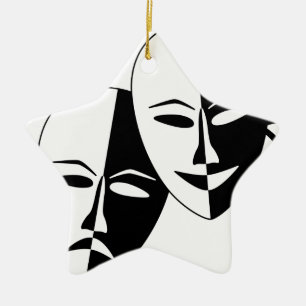 To the Theatre! Ceramic Tree Decoration