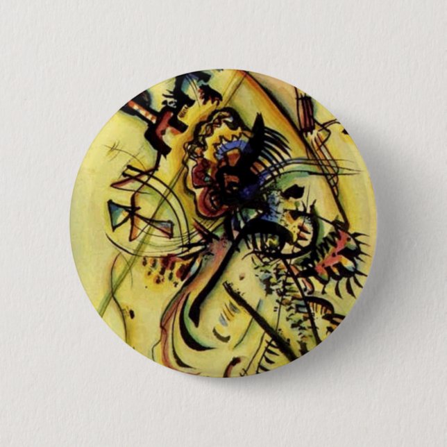 To the Unknown Voice by Kandinsky 6 Cm Round Badge (Front)