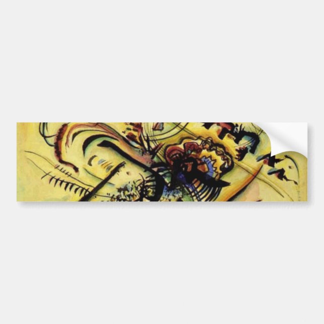 To the Unknown Voice by Kandinsky Bumper Sticker (Front)