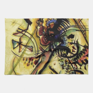 To the Unknown Voice by Kandinsky Tea Towel