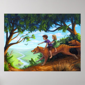 To the valley of megafauna poster