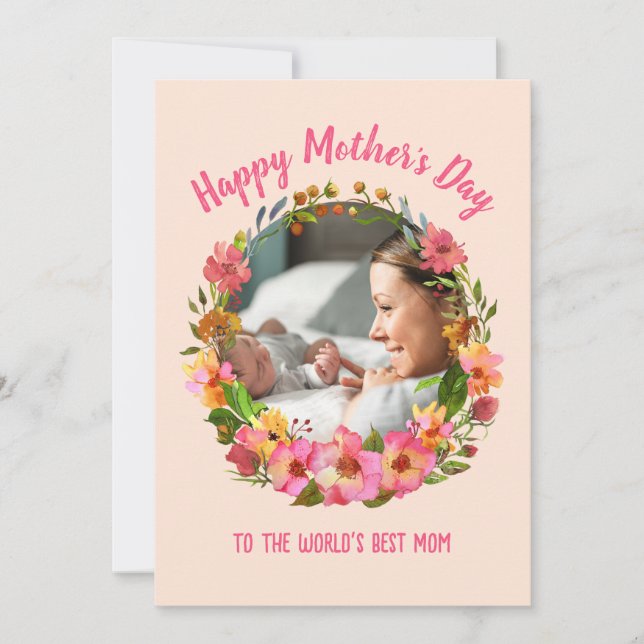 "To The World's Best Mum" Mother's Day Card (Front)