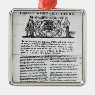 To the Worshipful Company of Frame-Work-Knitters Metal Tree Decoration