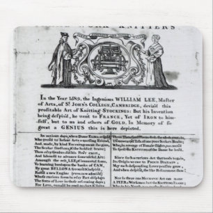 To the Worshipful Company of Frame-Work-Knitters Mouse Mat