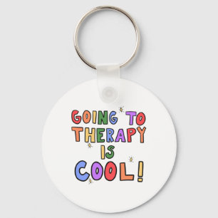 To Therapy Is Cool Mental Health School Psychologi Key Ring