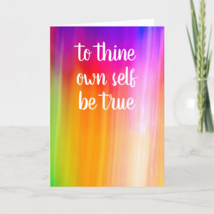 to thine own self be true card by Jo Images