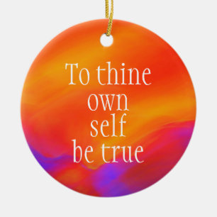 To thine own self be true coaster by Jo Images Ceramic Tree Decoration