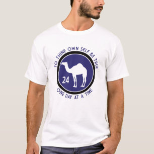 To Thine Own Self Be True - Purple/Black Design T-Shirt