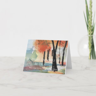 To Thine Own Self Be True Thank You Card