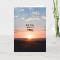 To Thine Own Self