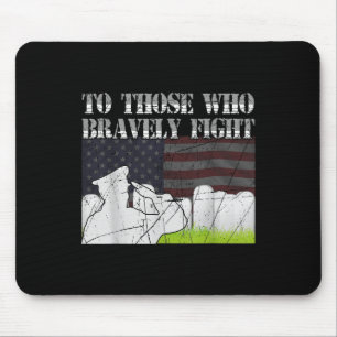 To Those Who Bravely Fight Usa Flag Memorial Day Mouse Mat