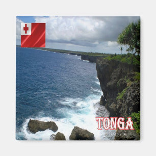 TO - Tonga - Coastline Magnet