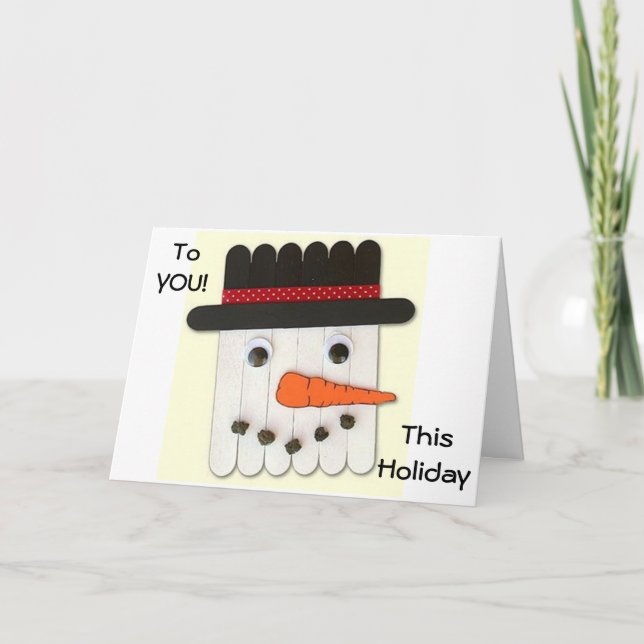 TO YOU THIS HOLIDAY/ALL YEAR THROUGH=LOVE YOU HOLIDAY CARD (Front)