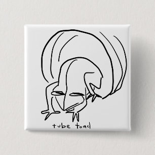 toad 15 cm square badge