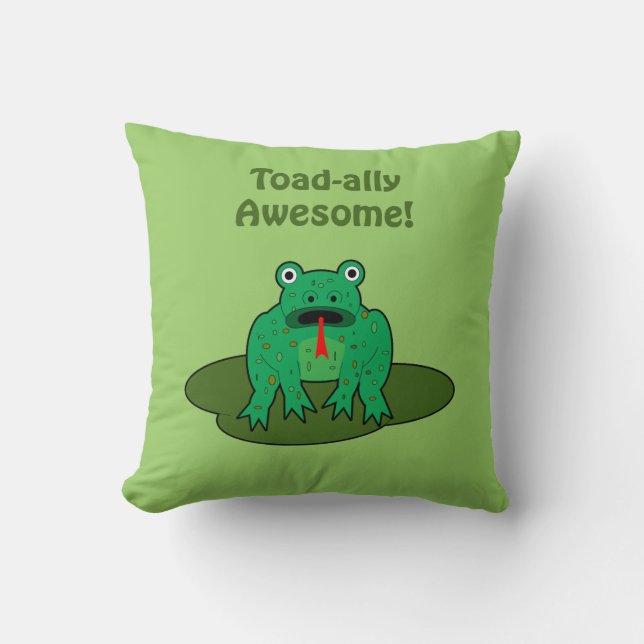 Toad-ally Awesome Cushion (Front)