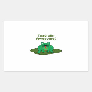 Toad-ally Awesome Rectangular Sticker