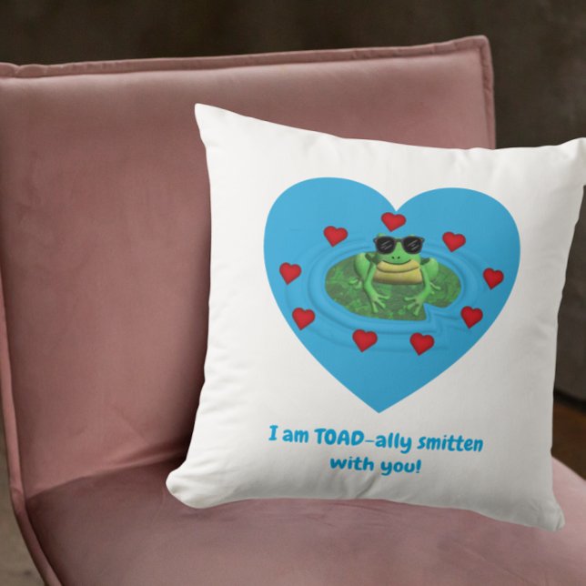 Toad-ally smitten with you cushion (Creator Uploaded)