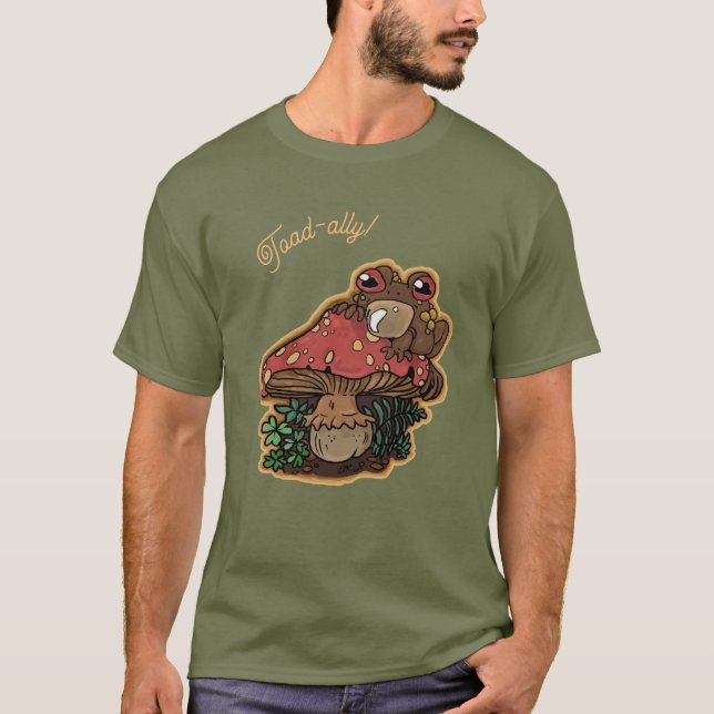 Toad-ally Toadstool Toad  simple no stripesT-Shirt T-Shirt (Front)