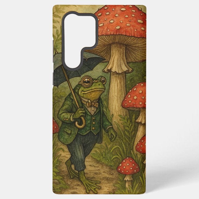 Toad and Shroom Samsung Galaxy S22 Ultra Case (Back)