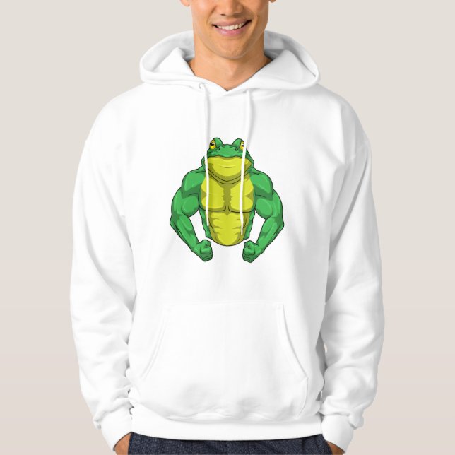 Toad as Bodybuilder with big Muscles Hoodie (Front)